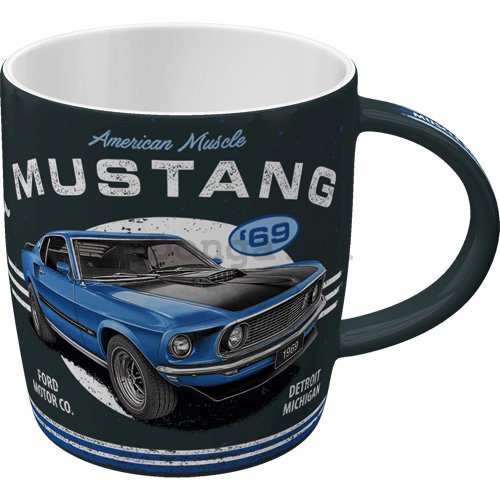 Hrnček - Ford Mustang - 1969 Mach 1 Blue
