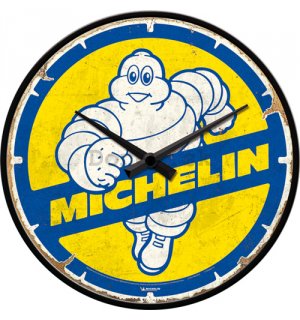 Nástenné hodiny - Michelin - Bibendum 80s