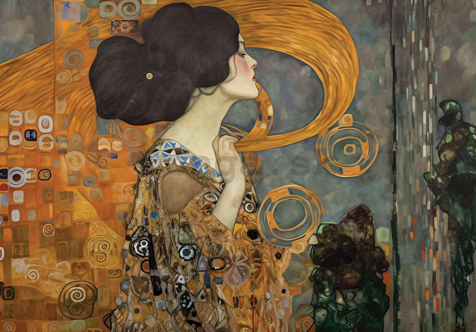 Fototapety vliesové: Imitation painting woman Klimt - 254x184 cm