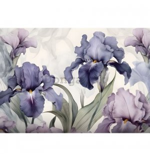 Fototapety vliesové: Nature Flowers Modern Romantic Iris - 254x184 cm