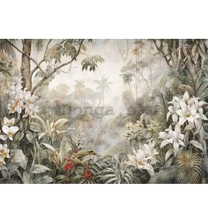 Fototapety vliesové: Nature Leaves Exotic Jungle - 254x184 cm