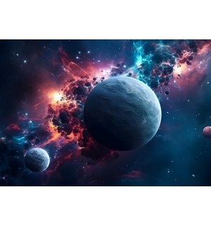 Fototapeta vliesová: Universe planet stars galaxy (1) - 152,5x104 cm