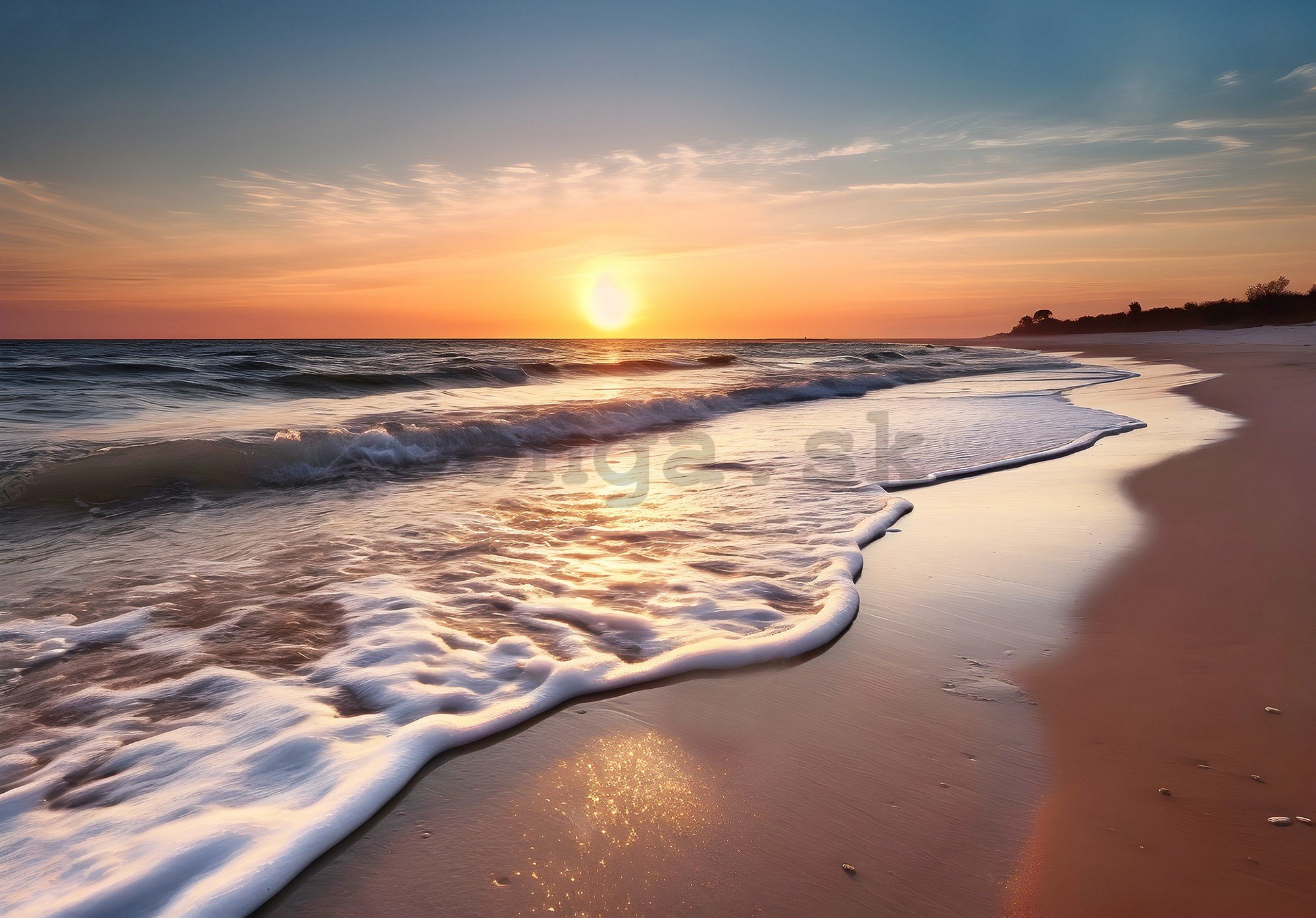 Fototapeta vliesová: Sea sunset - 152,5x104 cm