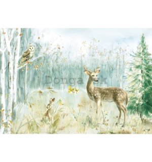 Fototapeta vliesová: Forest animals - 152,5x104 cm