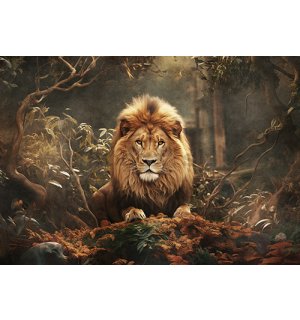 Fototapeta vliesová: Animals Cats Lion - 152,5x104 cm