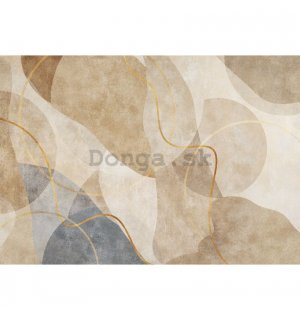 Fototapeta vliesová: Art abstraction boho gold - 104x70,5 cm