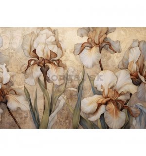Fototapeta vliesová: Nature Flowers Modern Iris - 104x70,5 cm