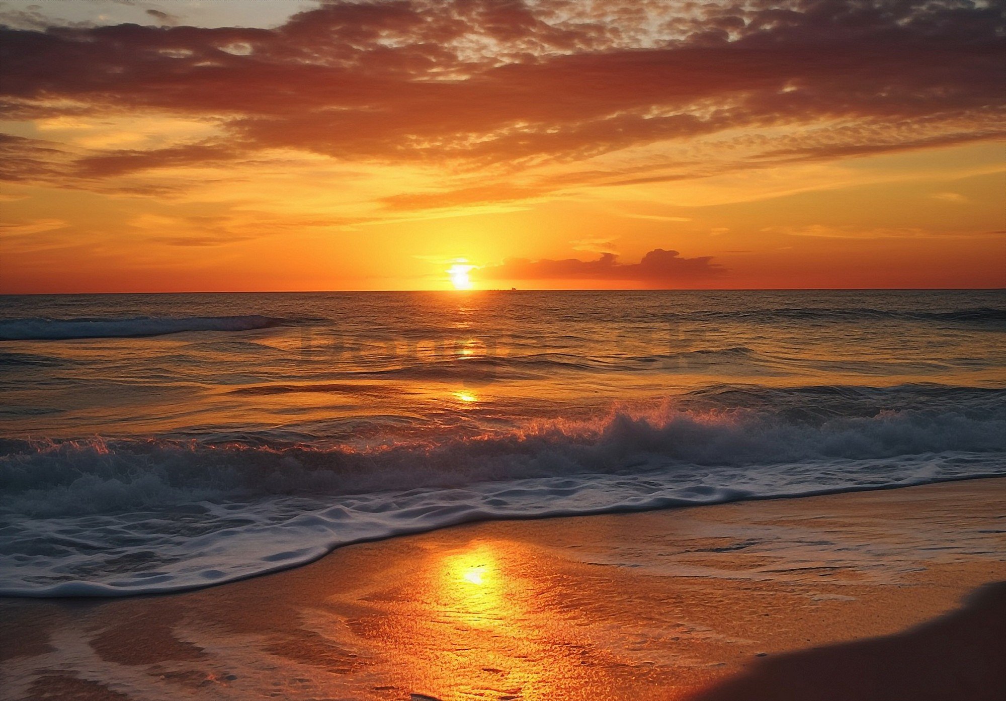Fototapeta vliesová: Sea sunrise - 104x70,5 cm