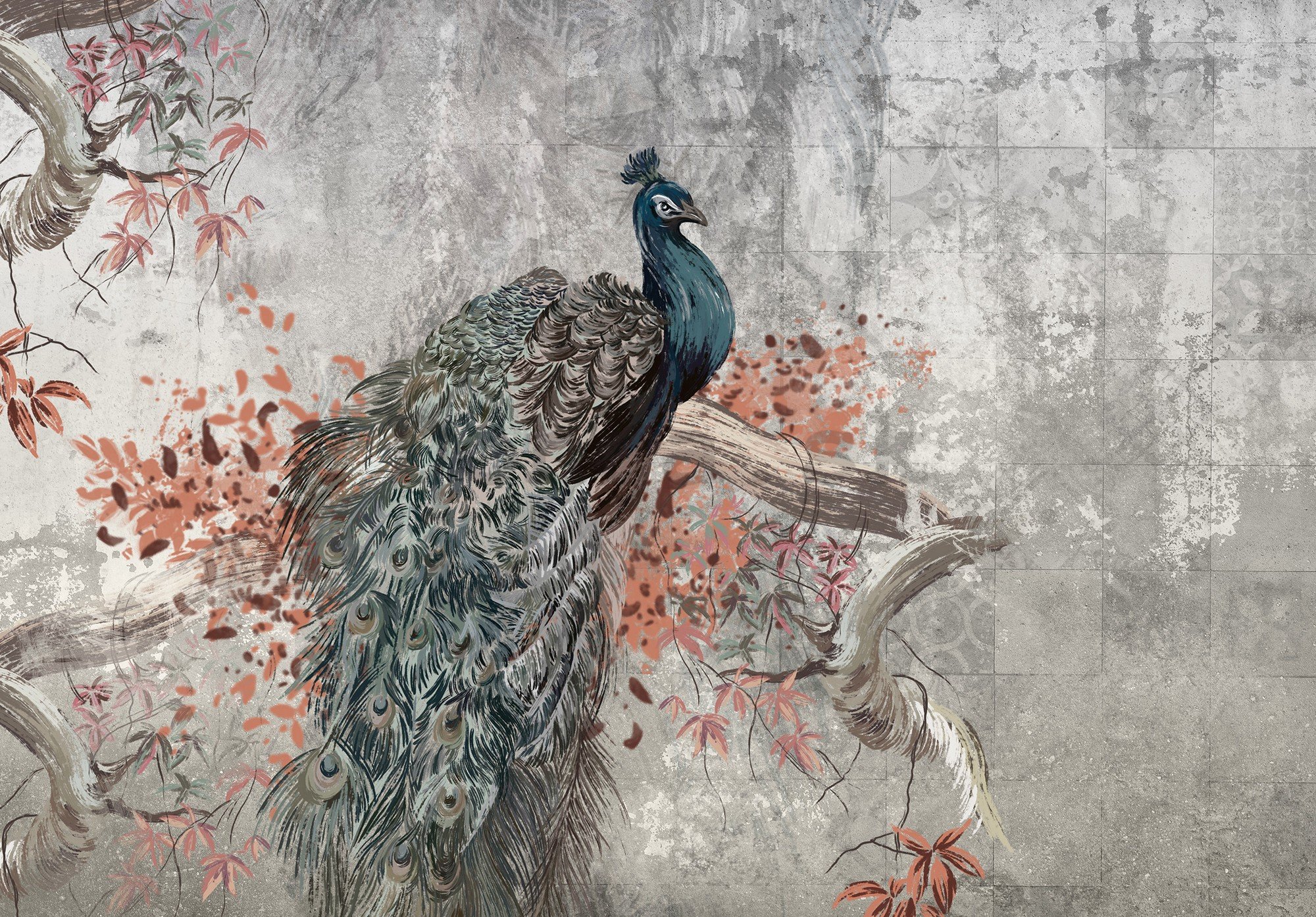 Fototapeta vliesová: Peacock - 104x70,5 cm