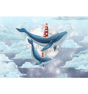 Fototapeta vliesová: Whales - 104x70,5 cm