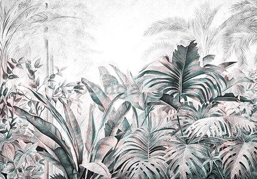 Fototapeta vliesová: Nature Leaves Exotic Jungle (2) - 104x70,5 cm