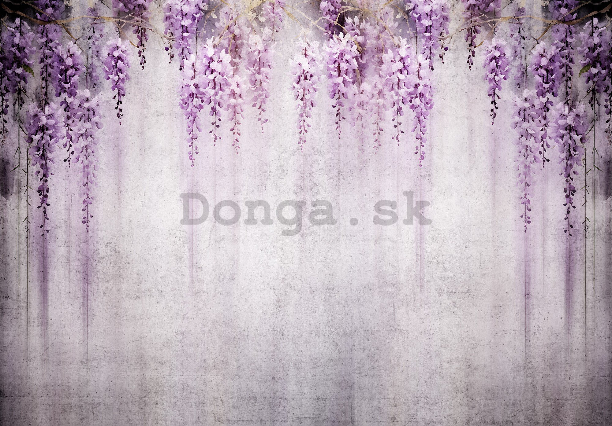 Fototapeta vliesová: Flowers Violet Wisteria Romantic - 208x146 cm