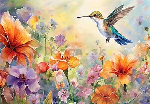 Fototapeta vliesová: Hummingbird - 208x146 cm