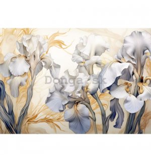 Fototapeta vliesová: Nature Iris Flowers - 312x219cm
