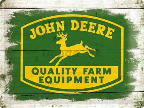 Plechová ceduľa – John Deere QFE Wood