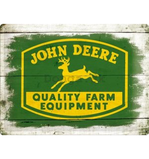Plechová ceduľa – John Deere QFE Wood