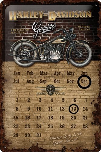 Plechová ceduľa - Harley Davidson-Genuine