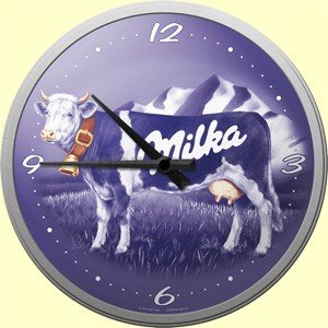 Nástenné hodiny - Milka
