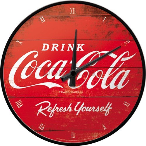 Nástenné hodiny - Coca-Cola (Červené Logo)