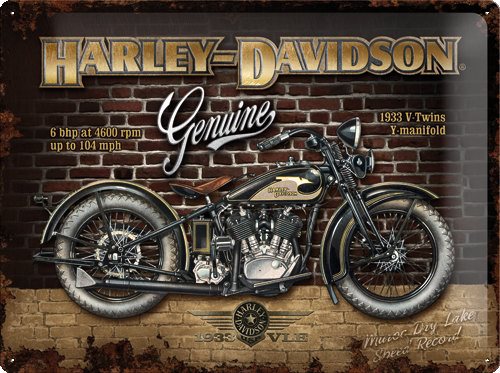 plechová cedula Harley-Davidson